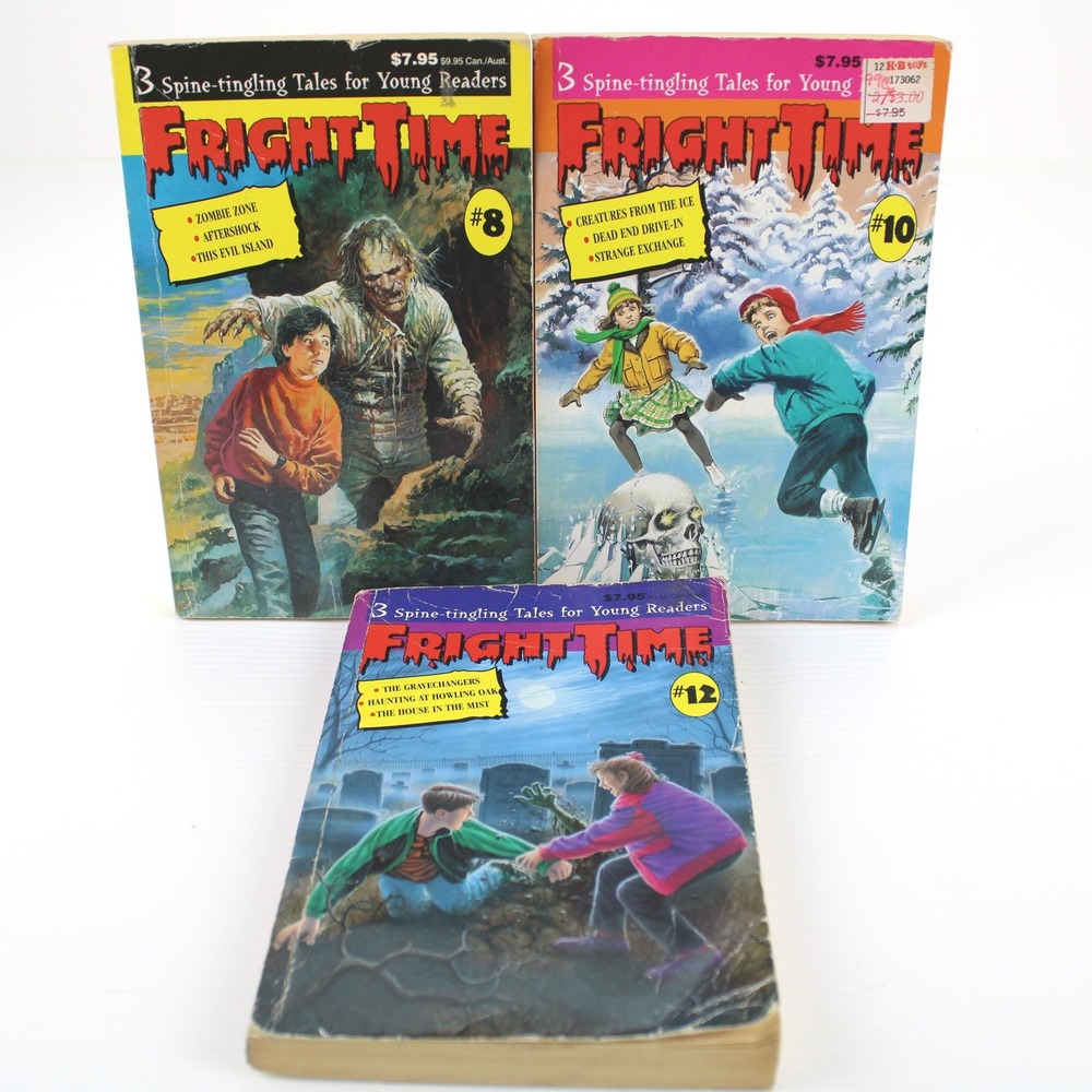 Fright Time Books Lot of 3 Young Readers‎ Horror Anthology #8 #10 #12 Baronet